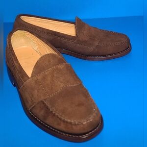 Polo Ralph Lauren Men's Brown Suede Penny Loafers Size 9.5 D US